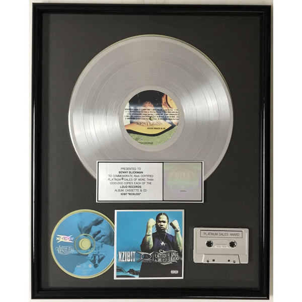 Xzibit Restless RIAA Platinum Album Award - Record Award